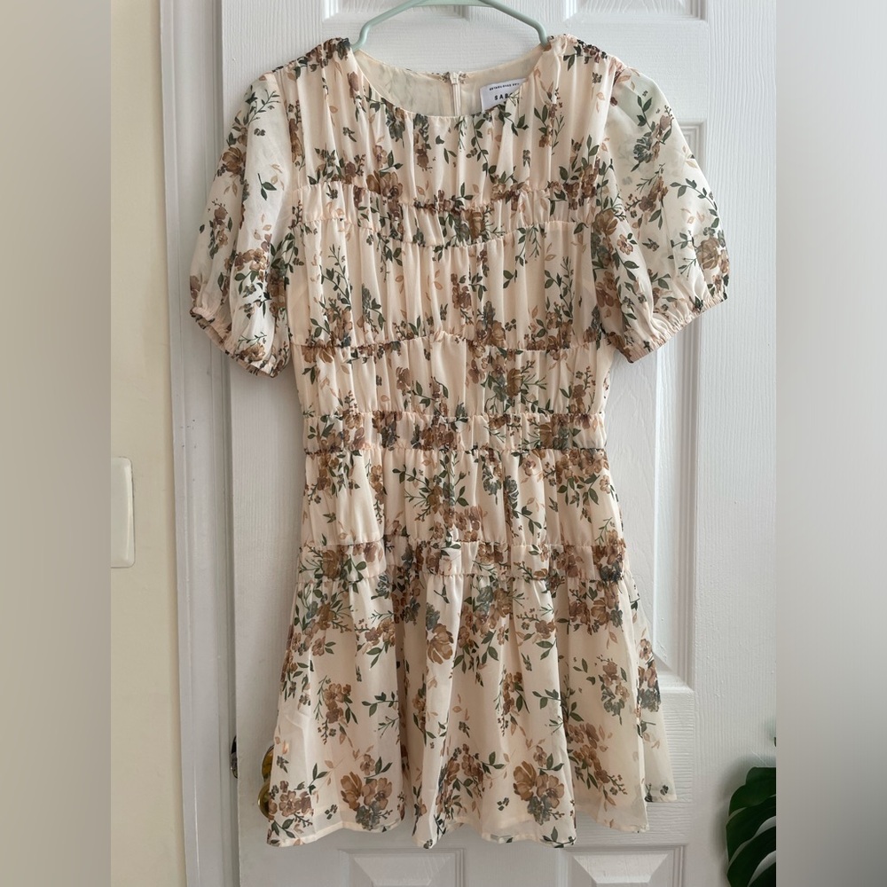 NWOT Sabo Floral Puff Sleeve Dress